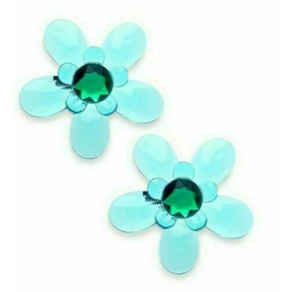 Cambria My Room Finial Curtain End Blue Flower